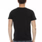 Schwarzes Herren-T-Shirt aus Baumwolle