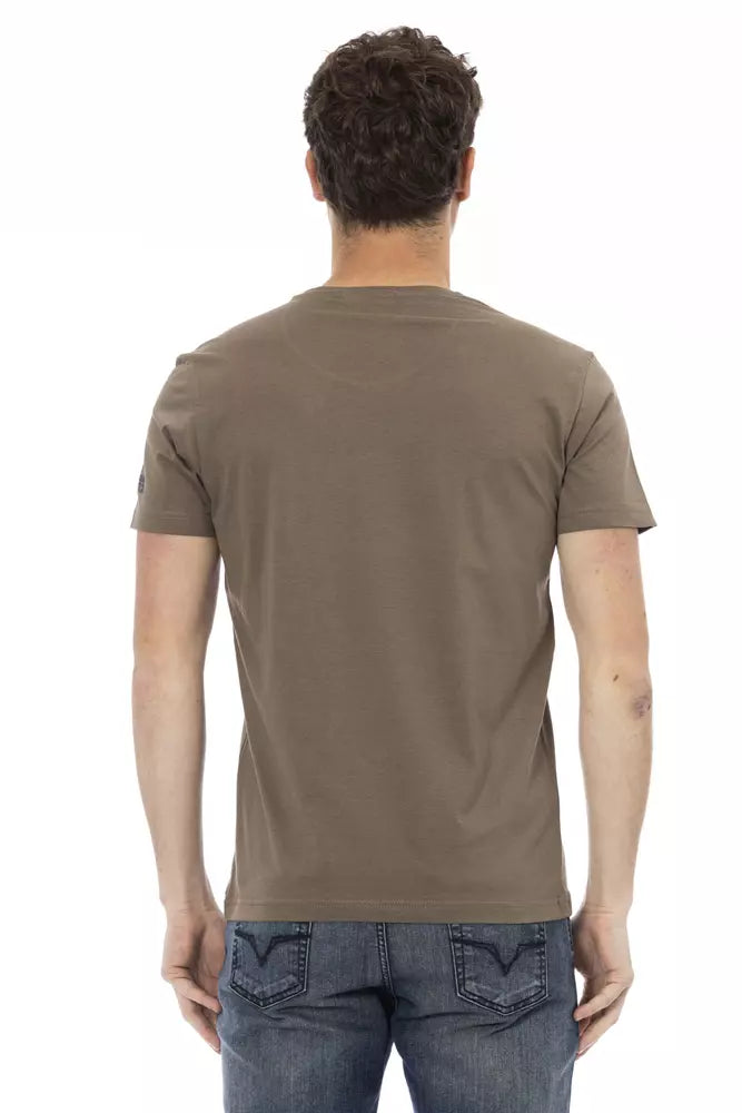 Braunes Herren-T-Shirt aus Baumwolle