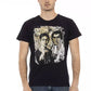Schwarzes Herren-T-Shirt aus Baumwolle