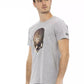 Graues Herren-T-Shirt aus Baumwolle