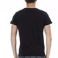 Schwarzes Herren-T-Shirt aus Baumwolle