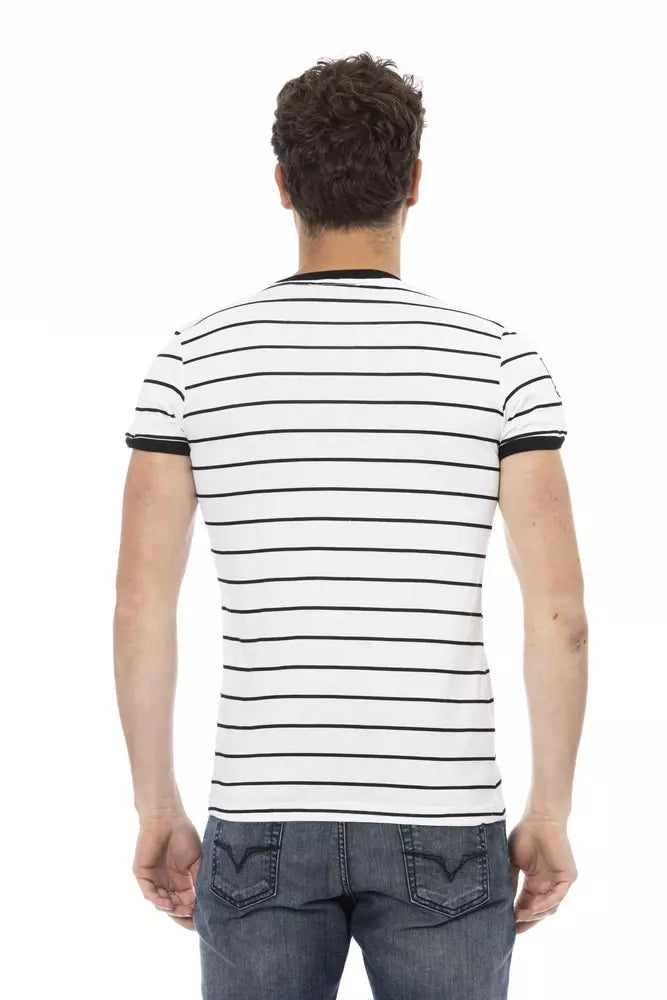 T-shirt da uomo in cotone bianco