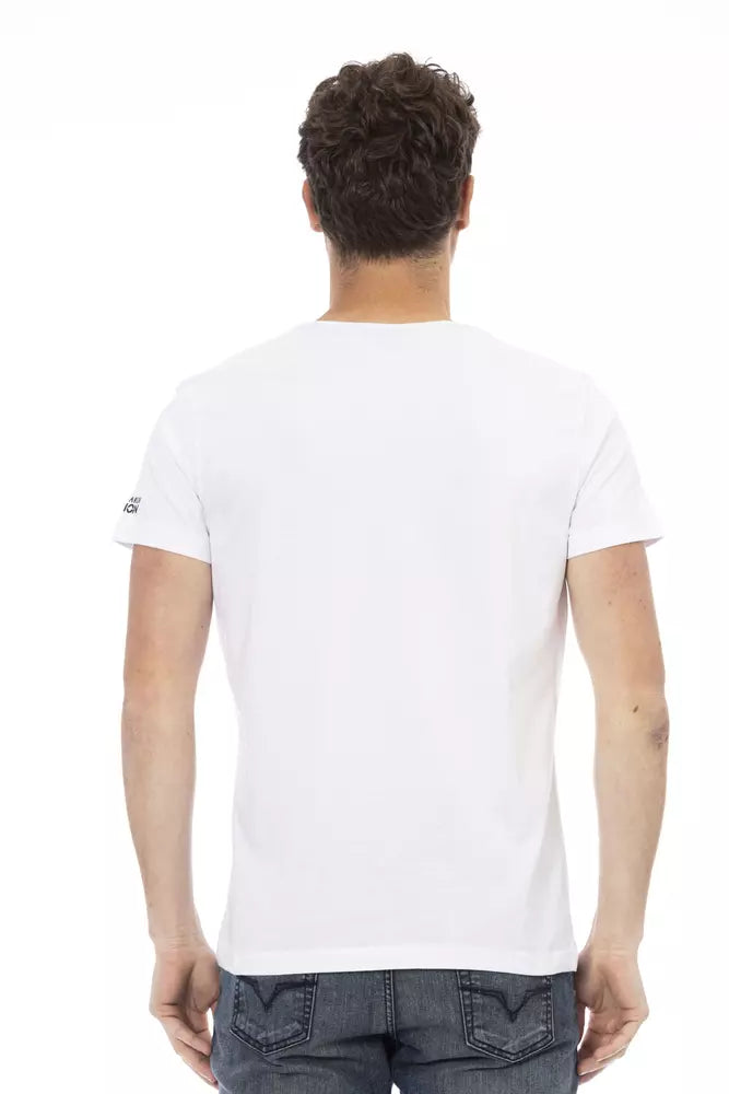 Weißes Herren-T-Shirt aus Baumwolle