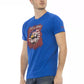 Blaues Herren-T-Shirt aus Baumwolle