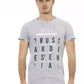 Graues Herren-T-Shirt aus Baumwolle