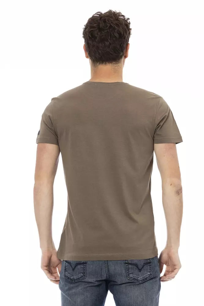 Braunes Herren-T-Shirt aus Baumwolle