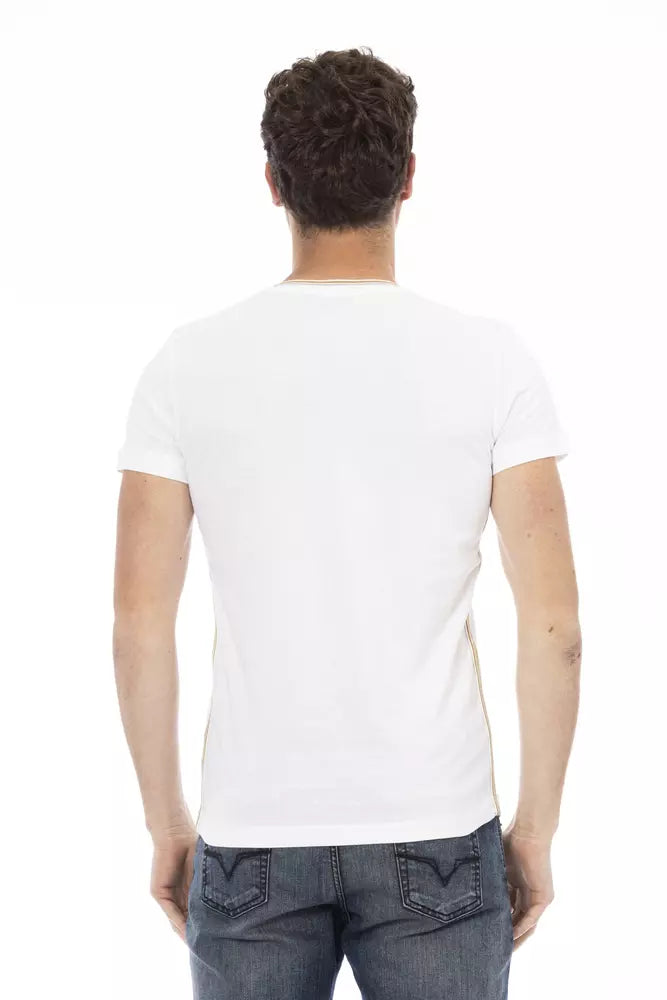Weißes Herren-T-Shirt aus Baumwolle