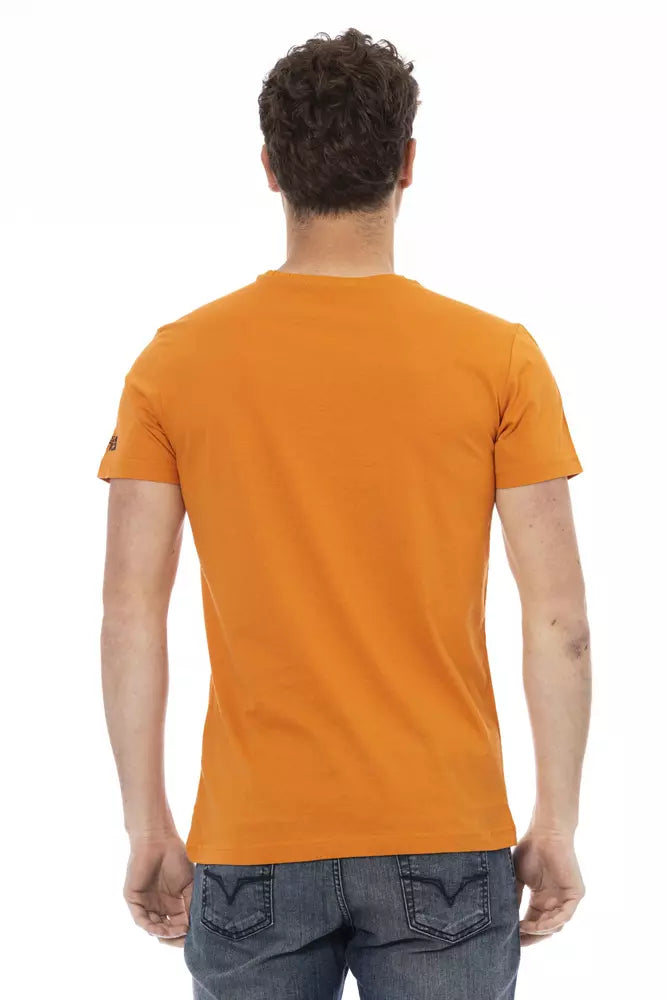 Oranges Herren-T-Shirt aus Baumwolle