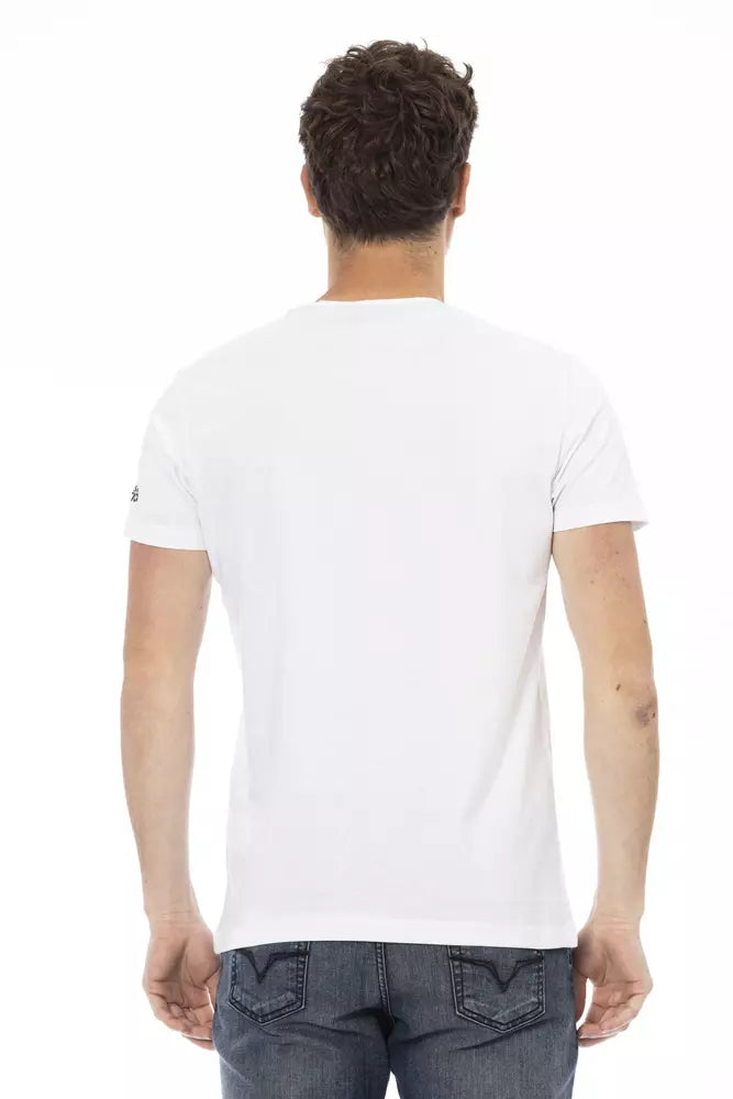 T-shirt da uomo in cotone bianco