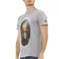 T-shirt da uomo in cotone grigio