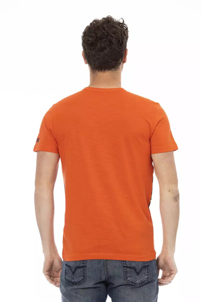 Oranges Herren-T-Shirt aus Baumwolle