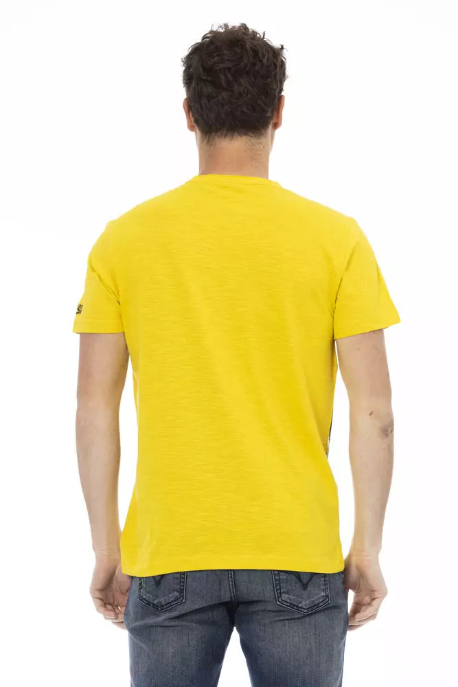 Gelbes Herren-T-Shirt aus Baumwolle
