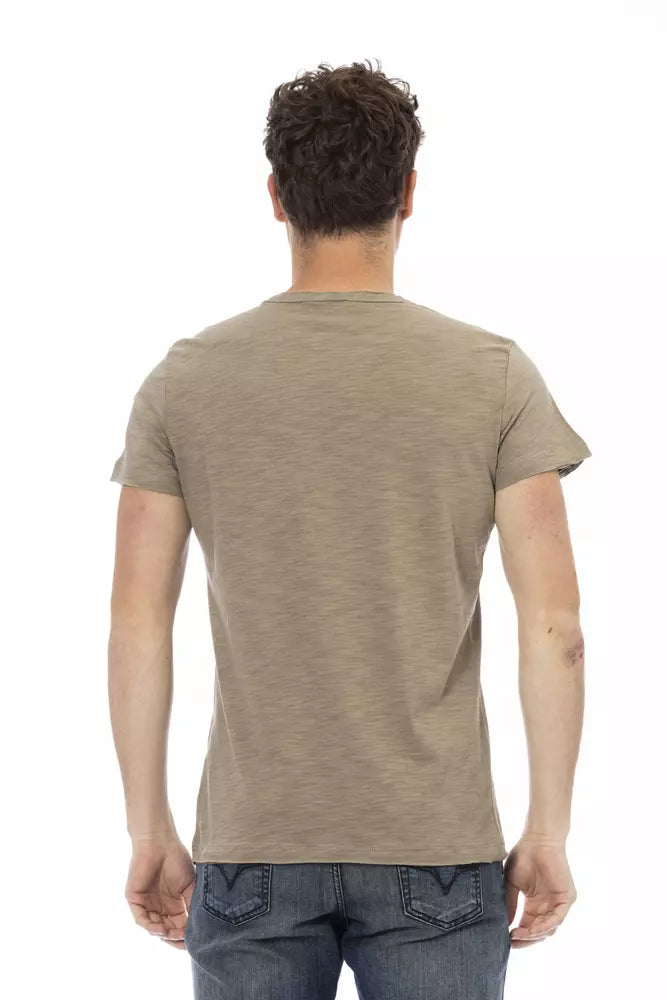 T-shirt da uomo in cotone verde