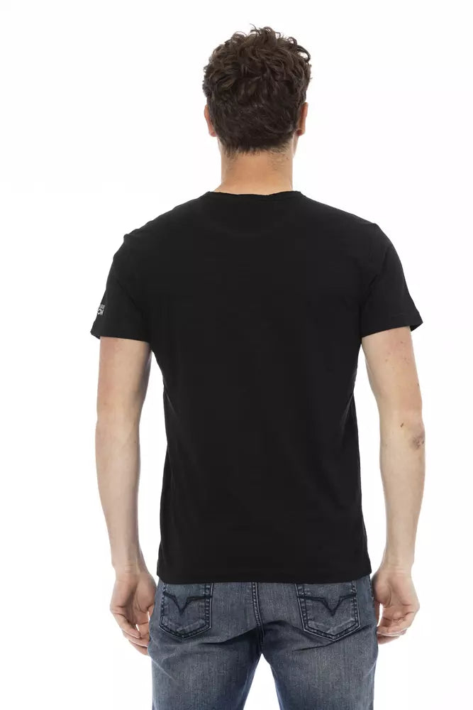 T-shirt da uomo in cotone nero