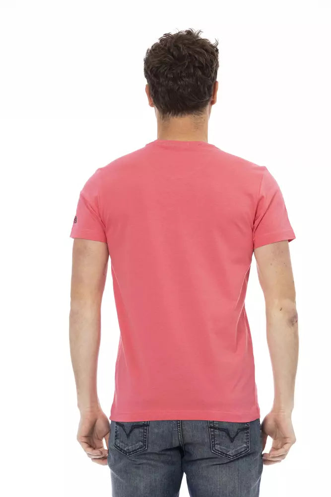 T-shirt da uomo in cotone multicolore