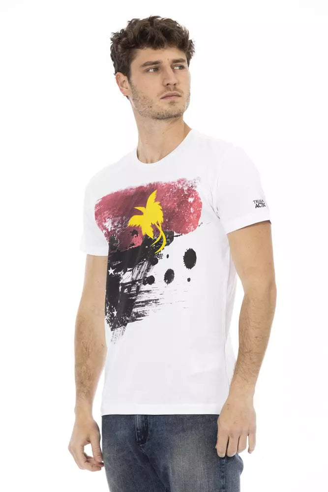 T-shirt da uomo in cotone bianco