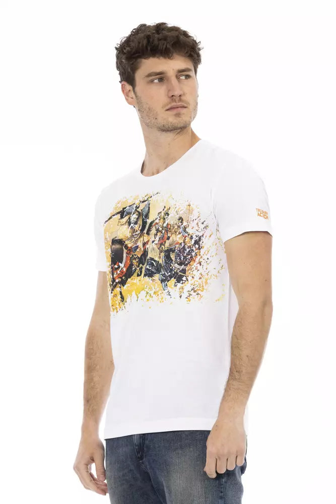 T-shirt da uomo in cotone bianco