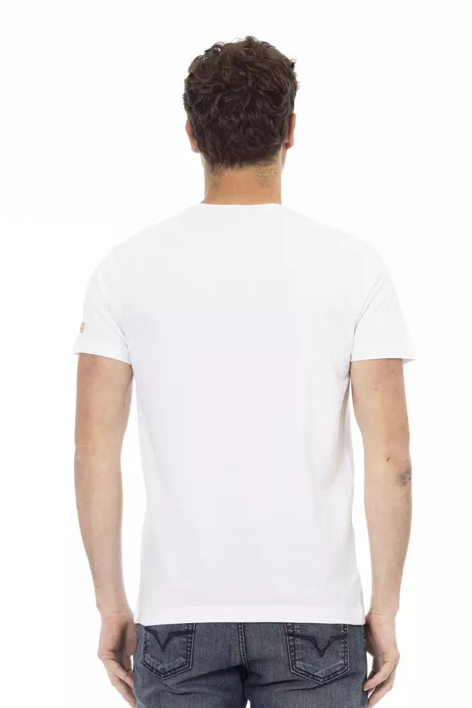 T-shirt da uomo in cotone bianco