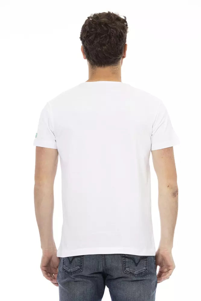T-shirt da uomo in cotone bianco