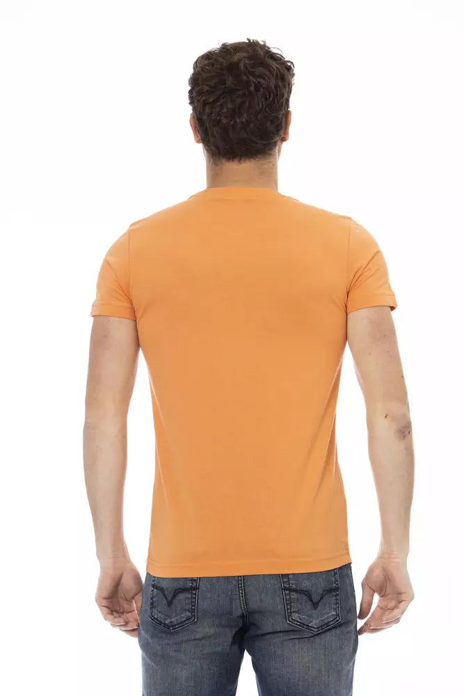 Oranges Herren-T-Shirt aus Baumwolle