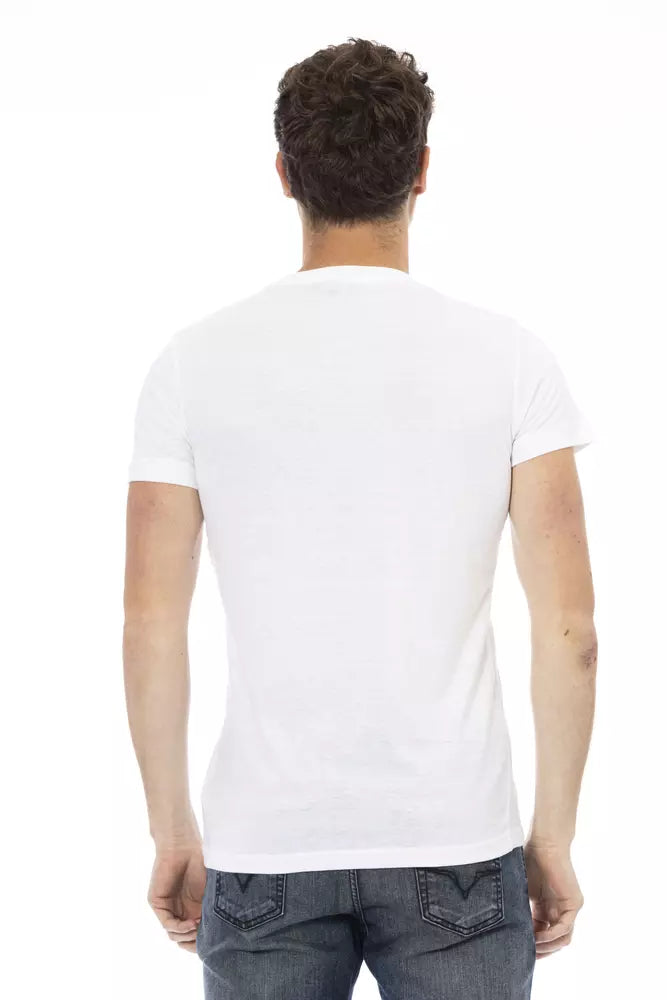 Weißes Herren-T-Shirt aus Baumwolle