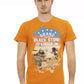 Oranges Herren-T-Shirt aus Baumwolle