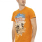 Oranges Herren-T-Shirt aus Baumwolle