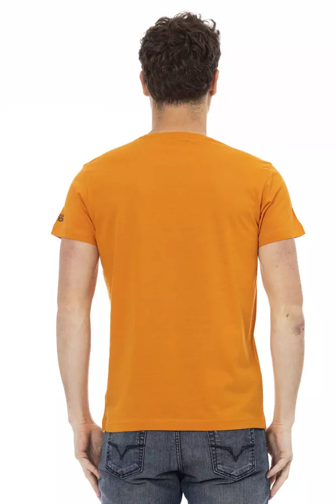 Oranges Herren-T-Shirt aus Baumwolle