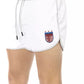 White Polyester Men Swim Shorts