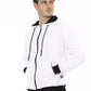 Weißer Herren-Hoodie aus Baumwolle