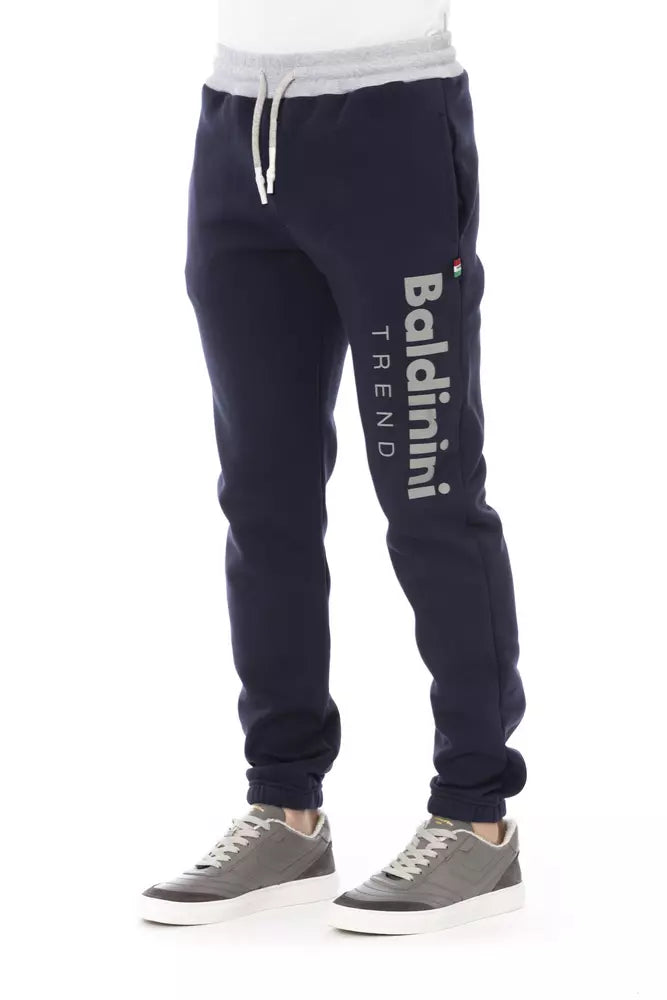 Blaue Sporthose aus Baumwolle für Herren