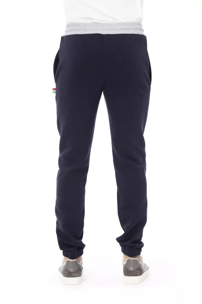 Blaue Sporthose aus Baumwolle für Herren