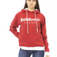Roter Baumwollpullover für Damen