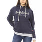 Blauer Baumwollpullover für Damen