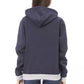 Blauer Baumwollpullover für Damen