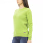 Grüner Wollpullover für Damen