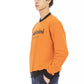 Oranger Herrenpullover aus Baumwolle