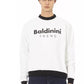 Weißer Baumwollpullover für Herren