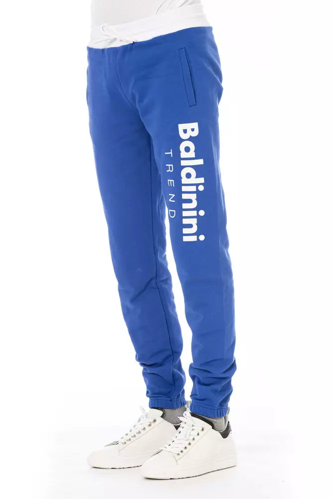 Blaue Herren-Sporthose aus Baumwolle