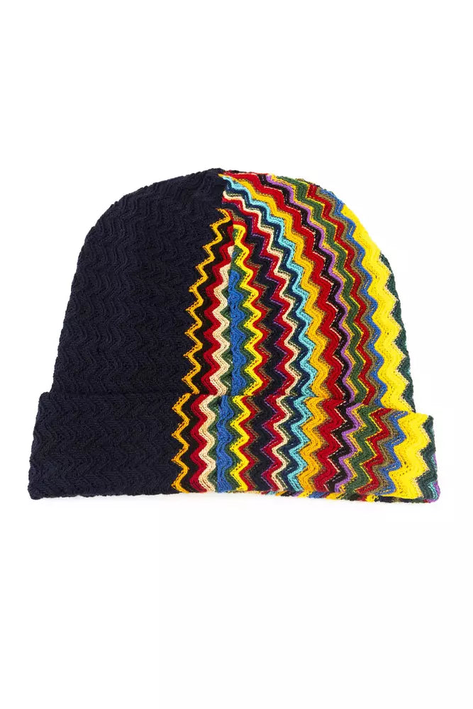 Cappello da uomo in lana multicolore