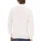 Weißer Stoff Herrenpullover