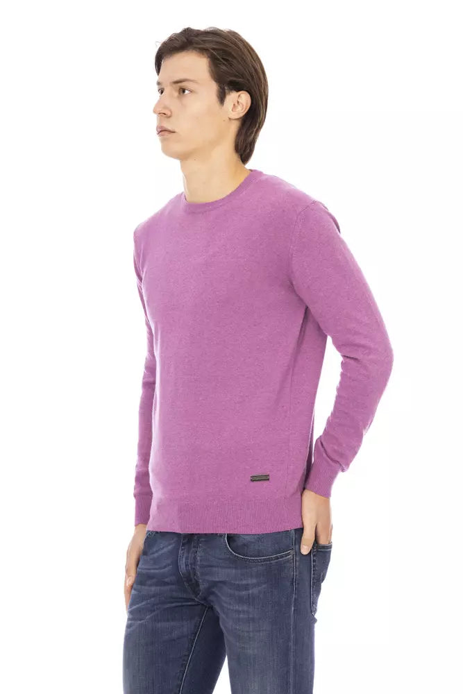 Lila Wollpullover für Herren