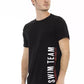 T-shirt da uomo in cotone nero