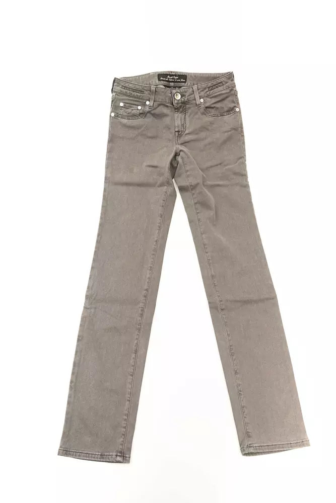 Graue Modal Damen Jeans