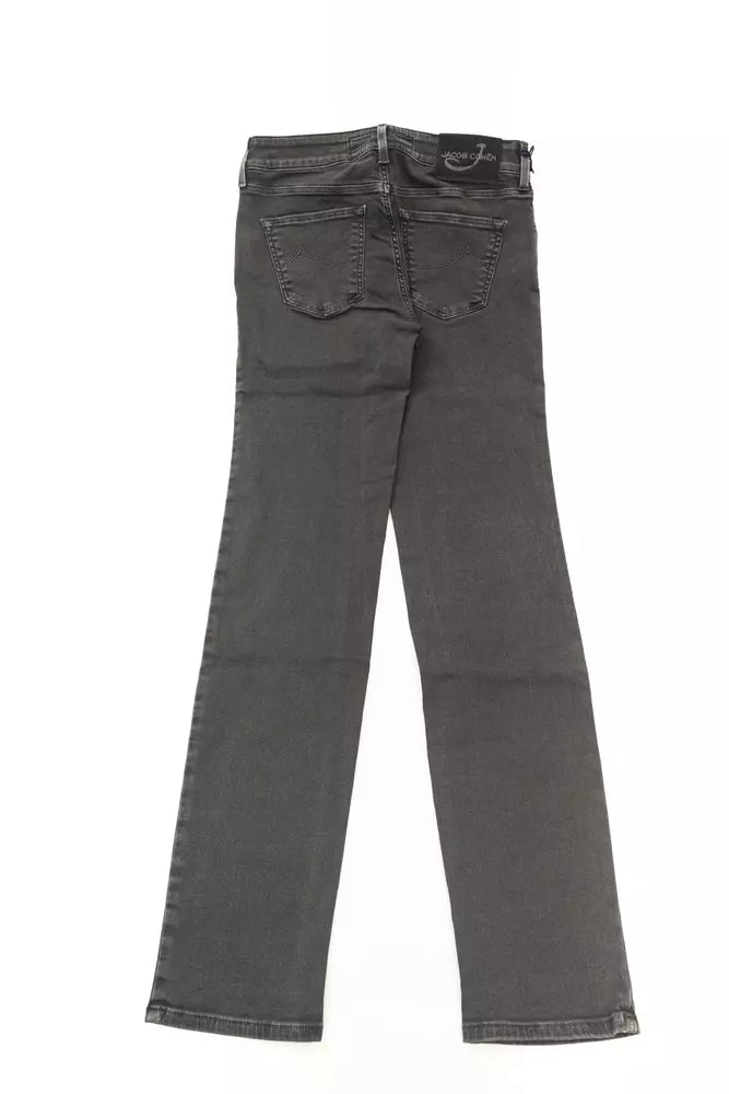Schwarze Baumwolljeans für Damen