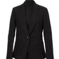 Black Cotton Women Blazer