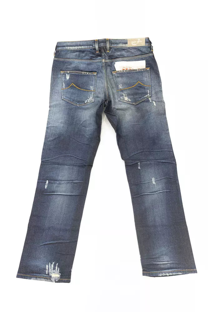 Blaue Baumwolljeans für Damen