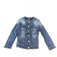 Blue Cotton Women Jacket