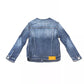 Blue Cotton Women Jacket