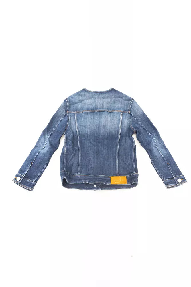 Giacca da donna in cotone blu